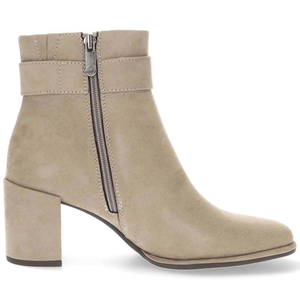 beige enkellaars