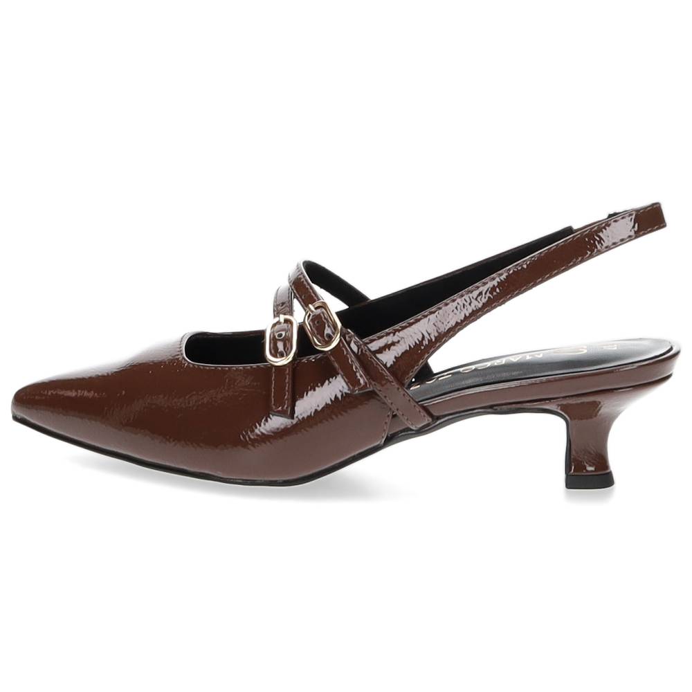 bruine slingback