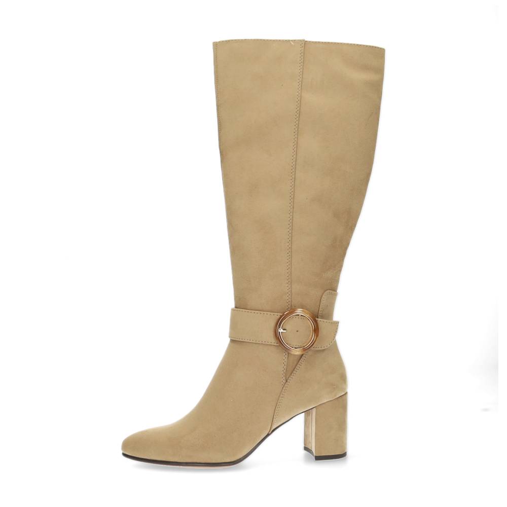 beige lange laars
