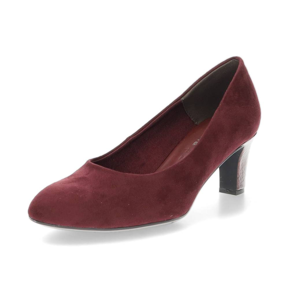 burgundy pump