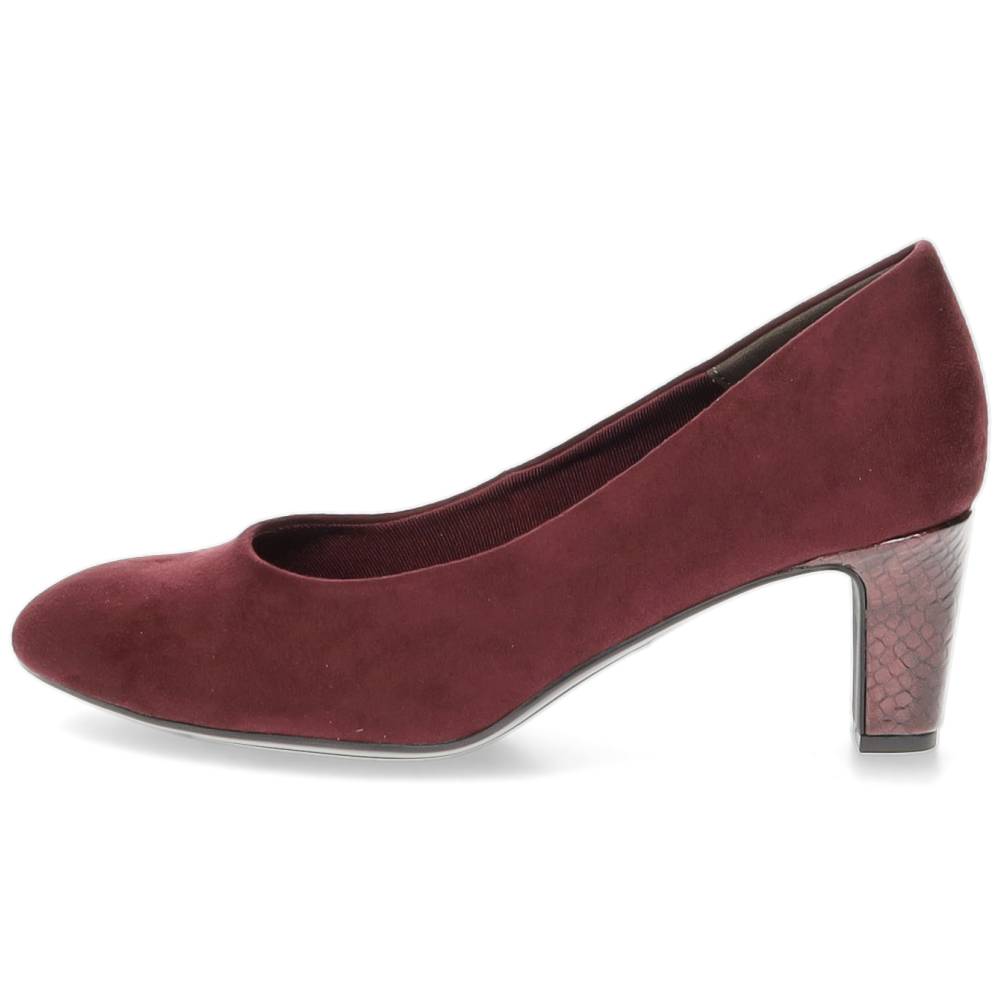burgundy pump