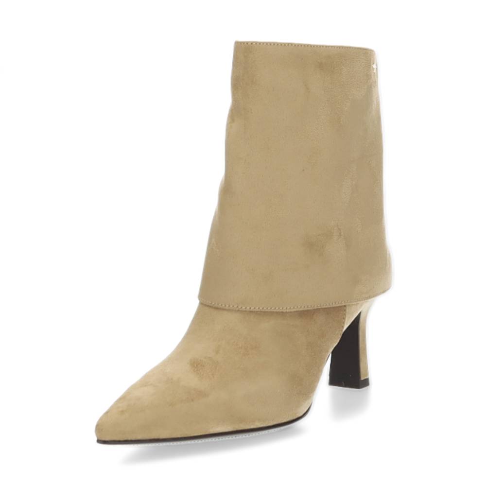 beige enkellaars
