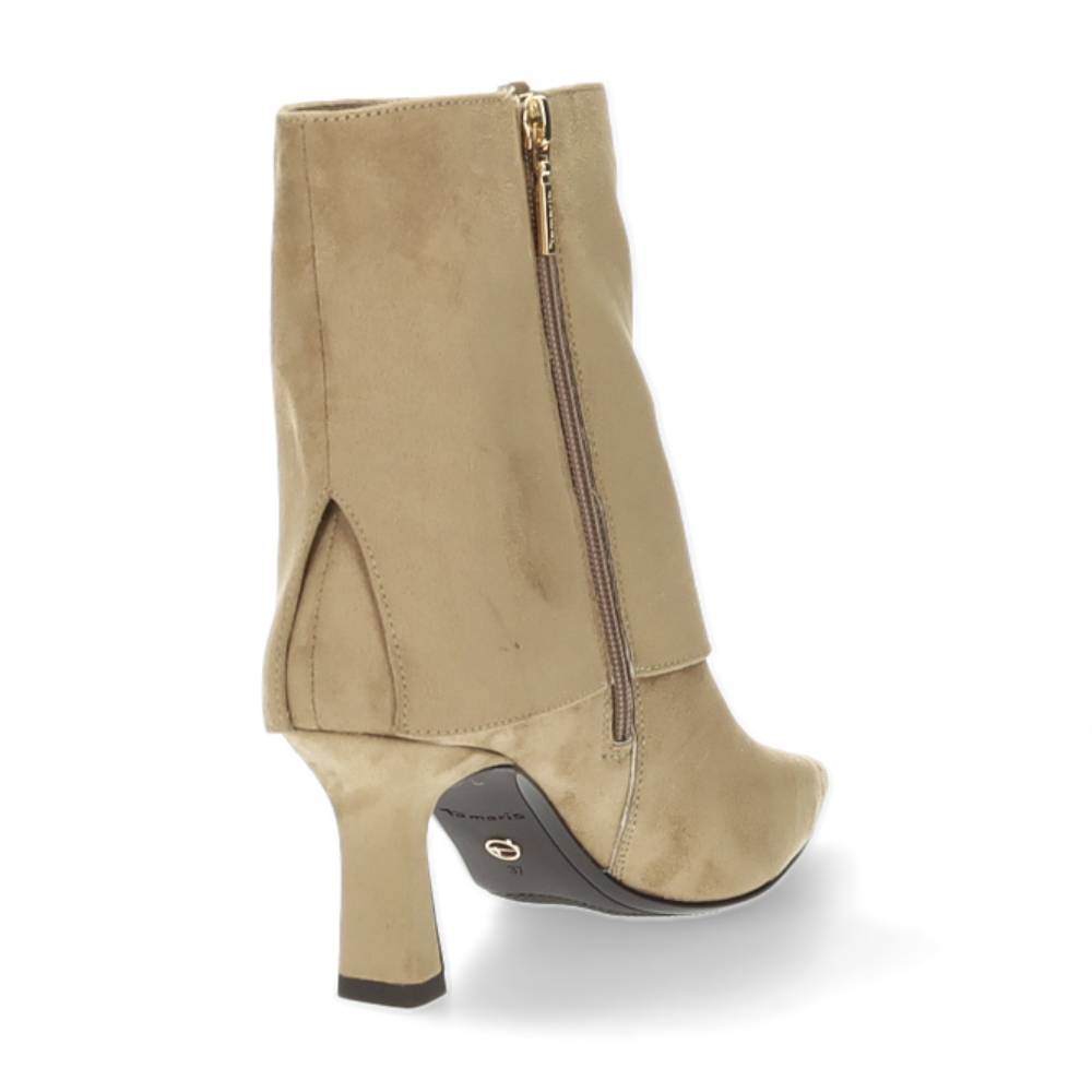 beige enkellaars