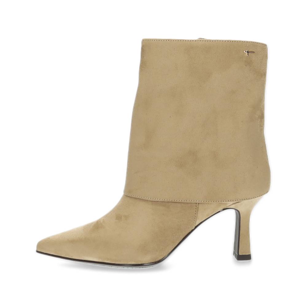 beige enkellaars