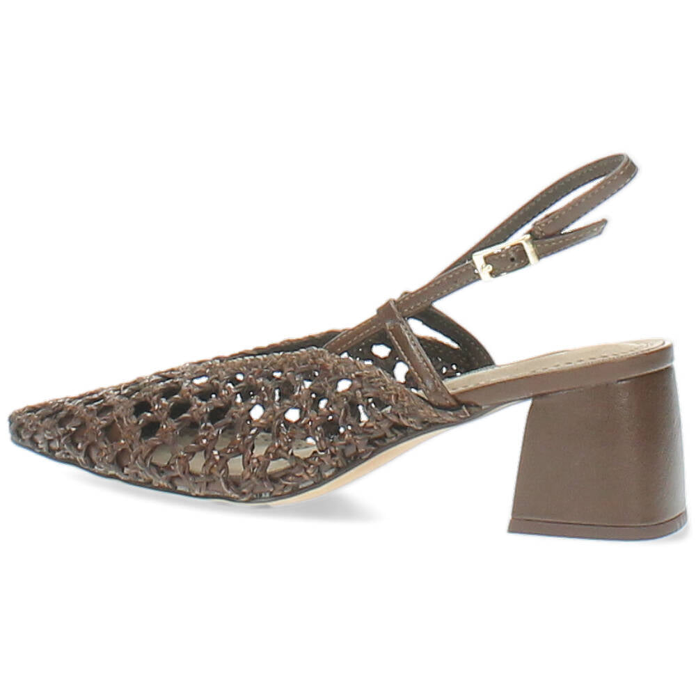 bruine slingback