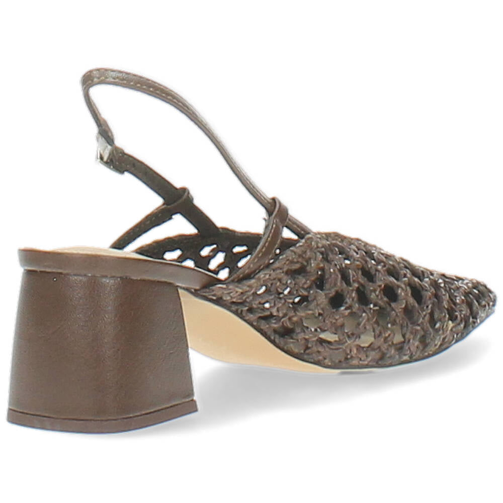 bruine slingback