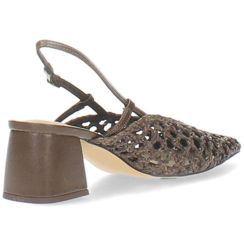bruine slingback