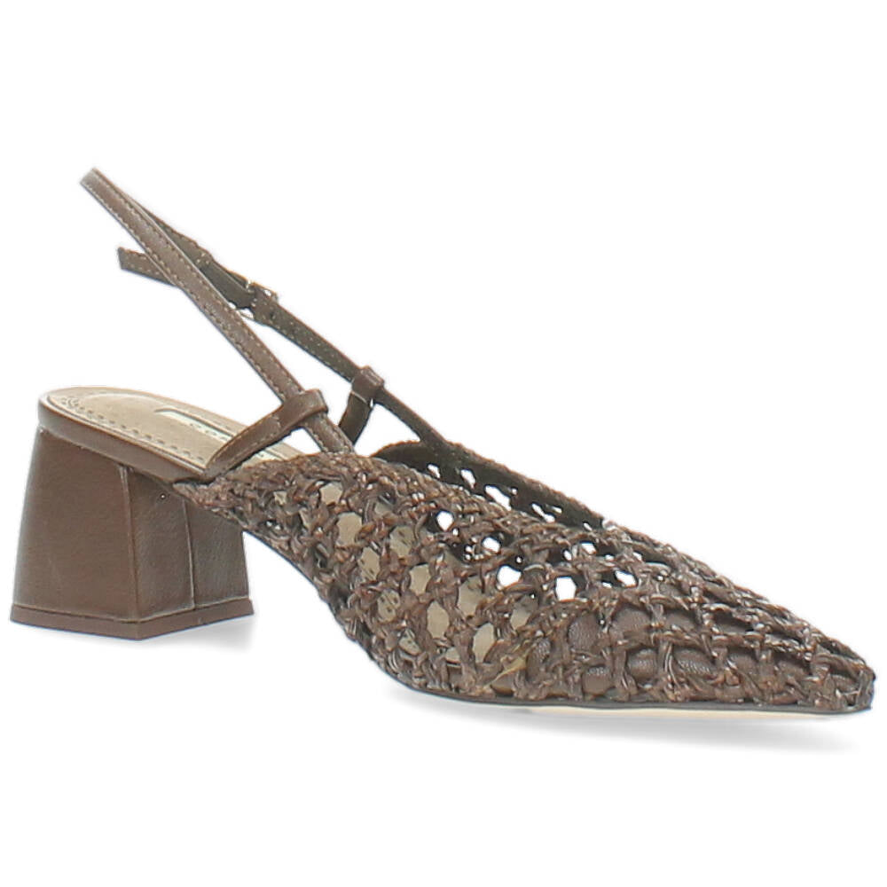 bruine slingback