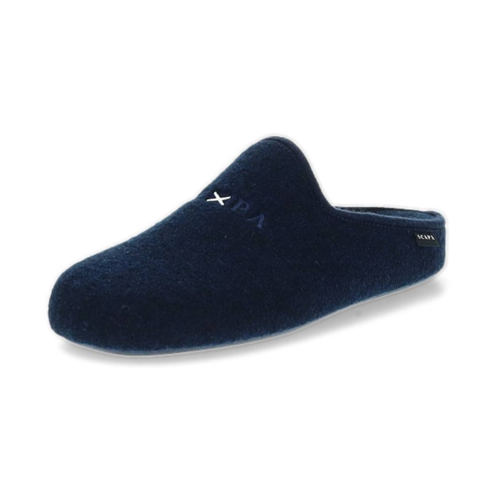 donkerblauwe pantoffel