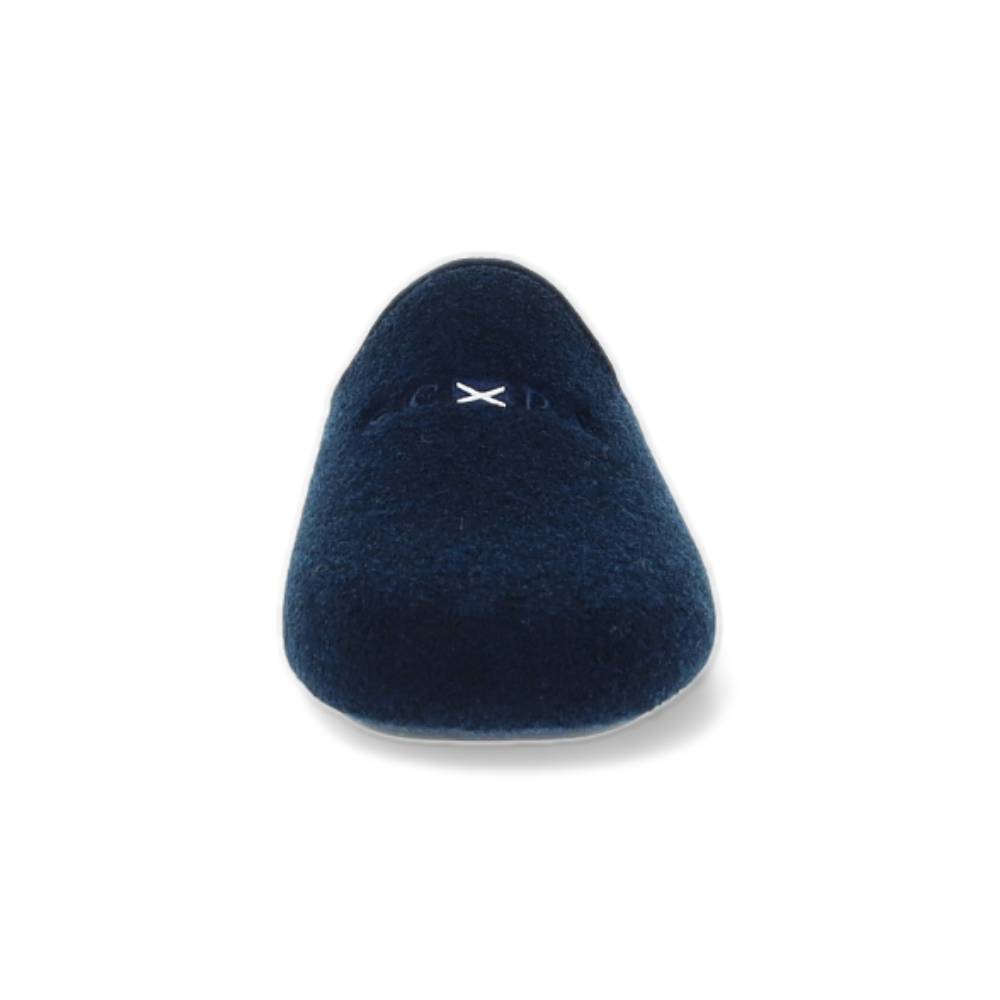 donkerblauwe pantoffel