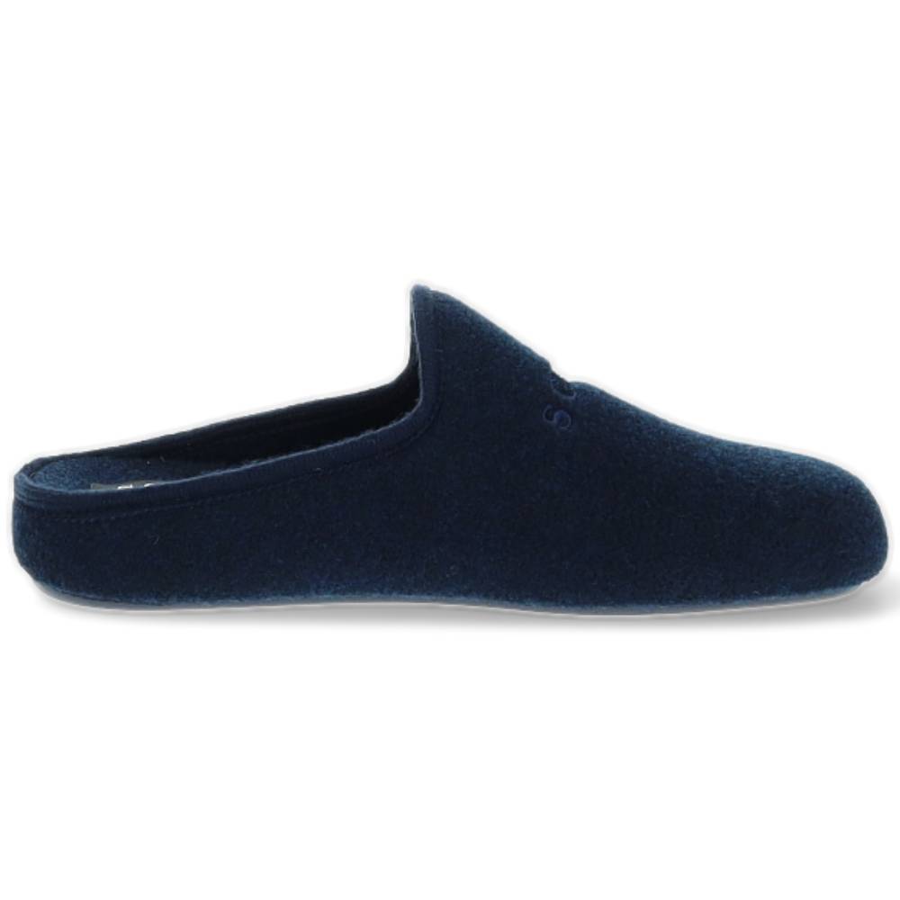 donkerblauwe pantoffel