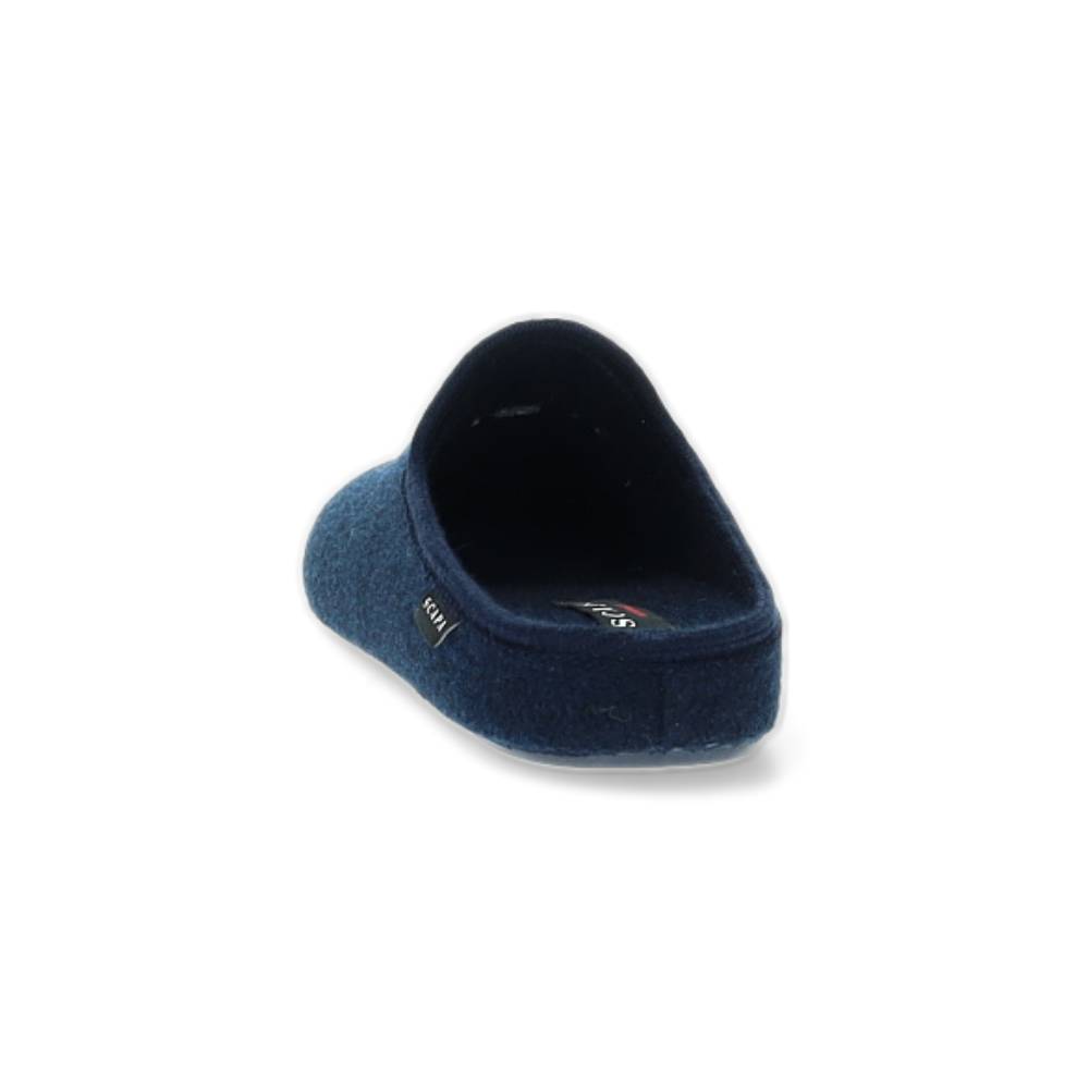 donkerblauwe pantoffel