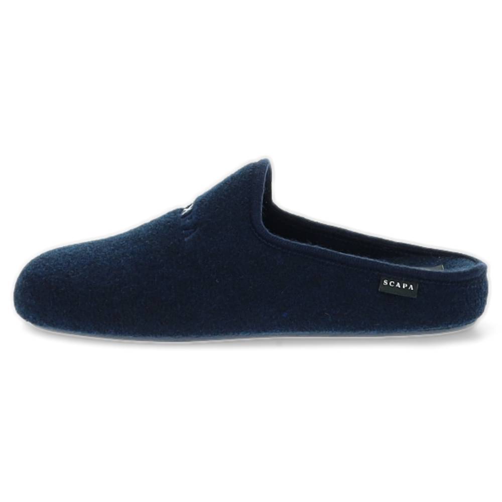 donkerblauwe pantoffel