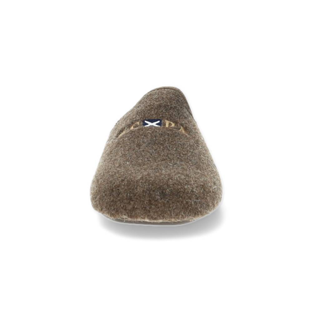 donkerbruine pantoffel