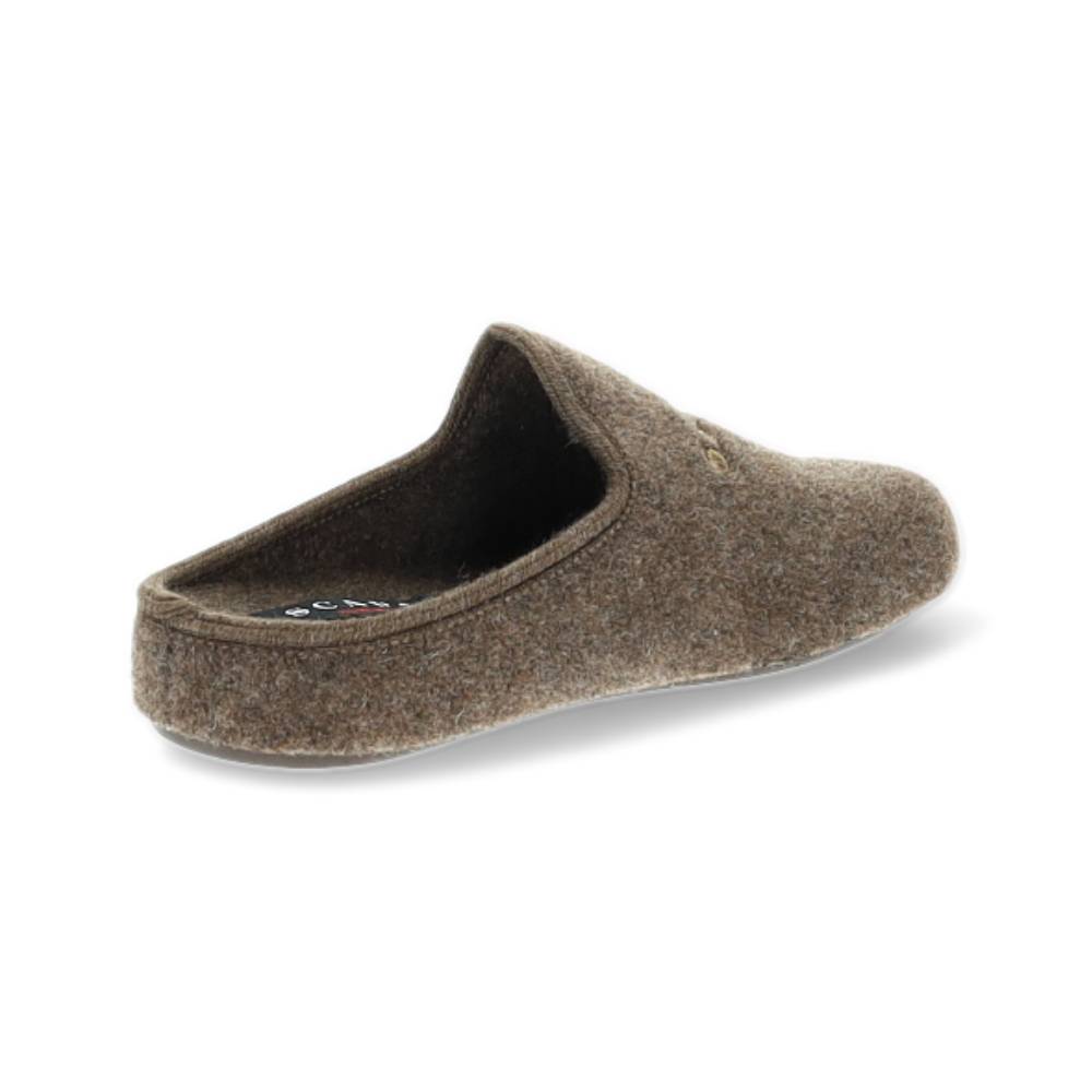 donkerbruine pantoffel