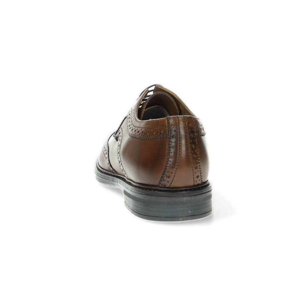cognac geklede herenschoen