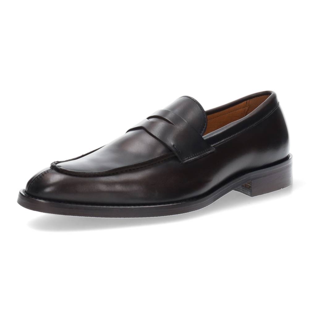 bruine geklede mocassin