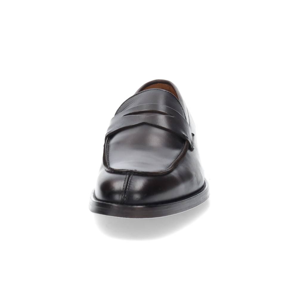 bruine geklede mocassin