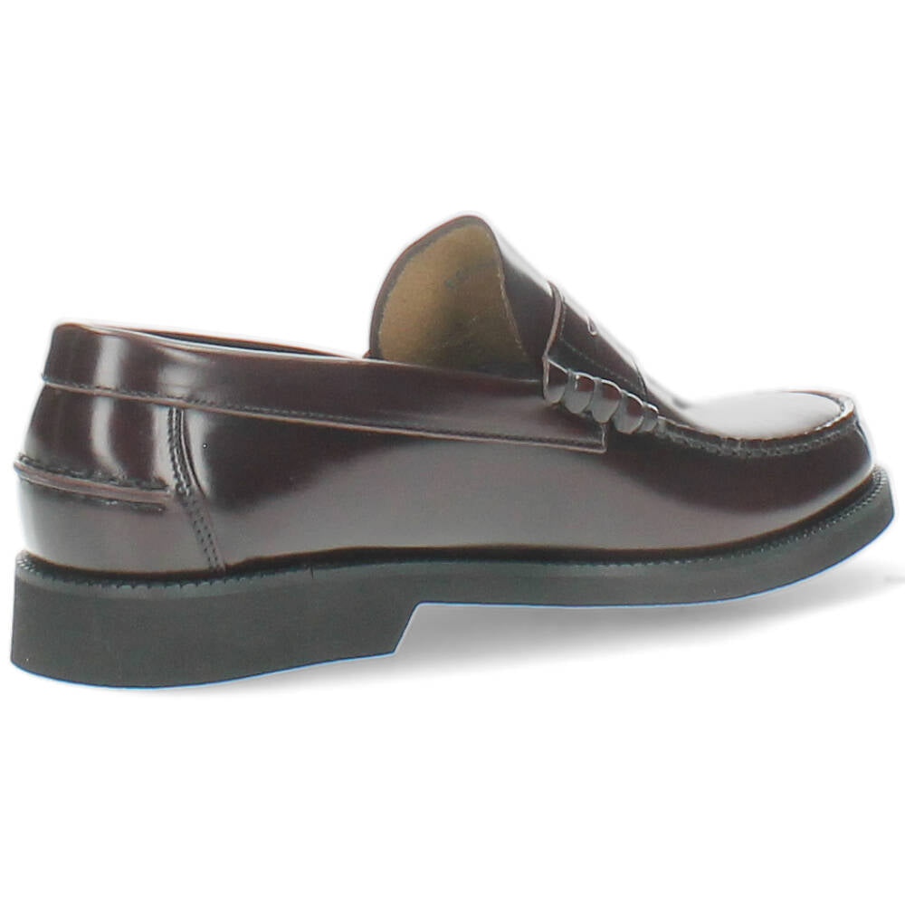 burgundy geklede mocassin