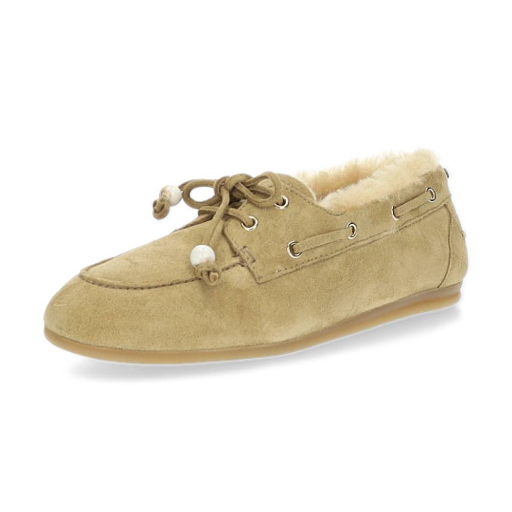 beige bootschoen
