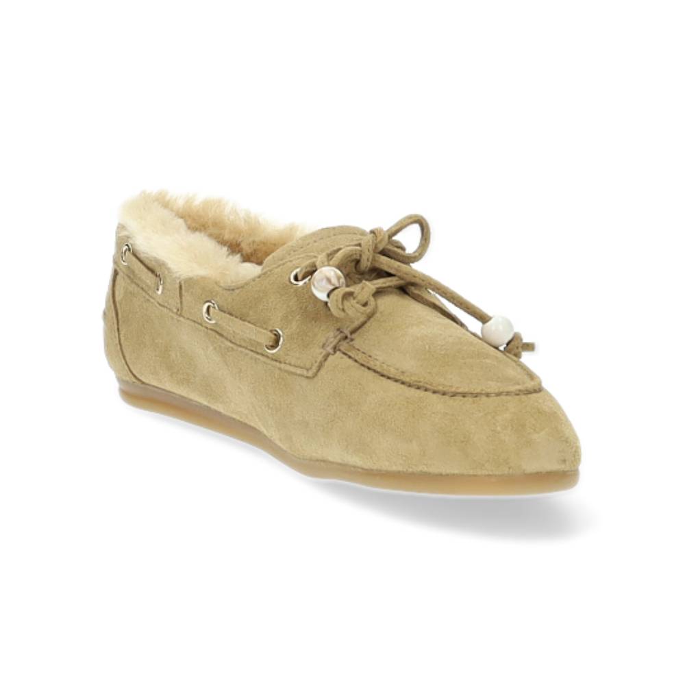 beige bootschoen
