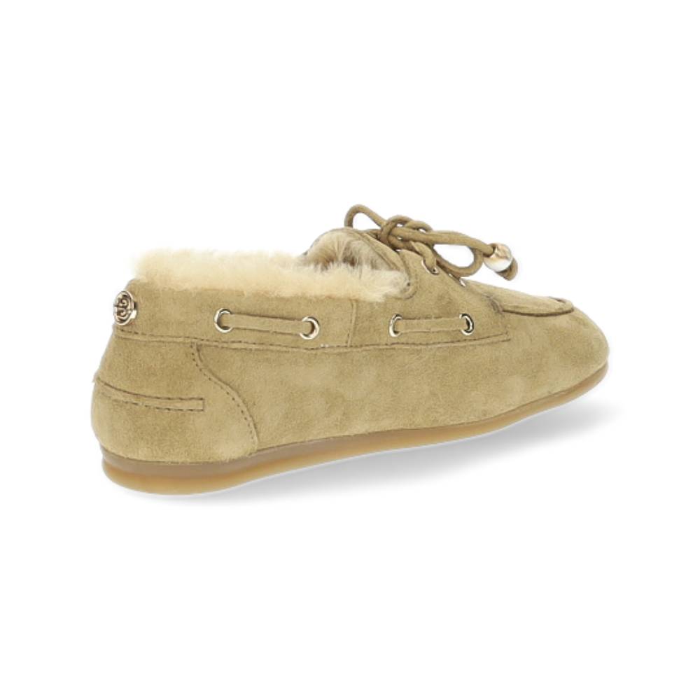 beige bootschoen
