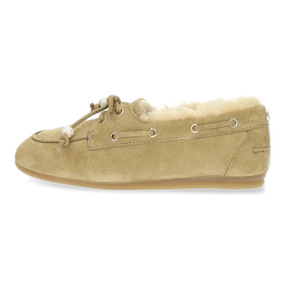 beige bootschoen