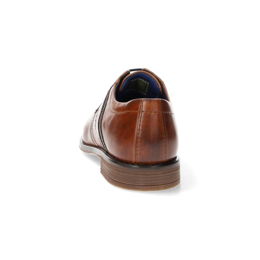 cognac geklede herenschoen
