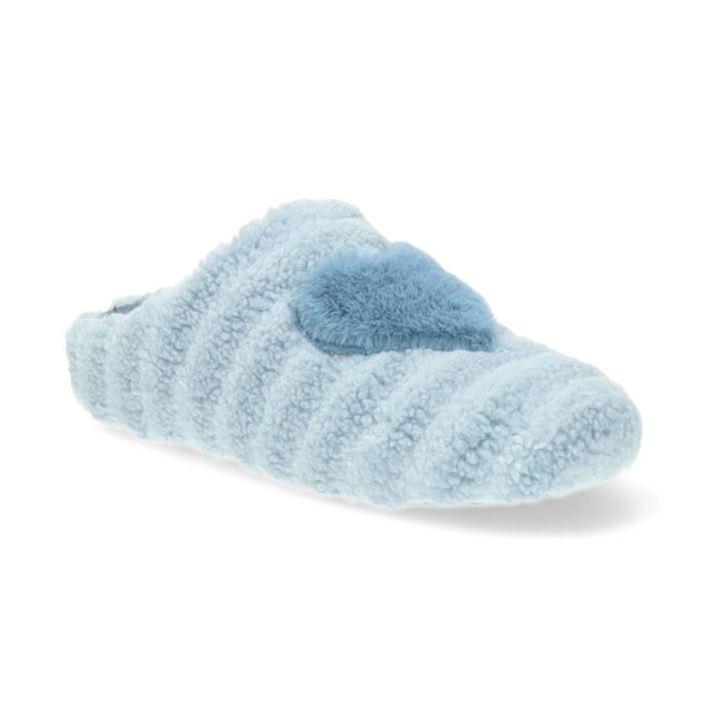 lichtblauwe pantoffel