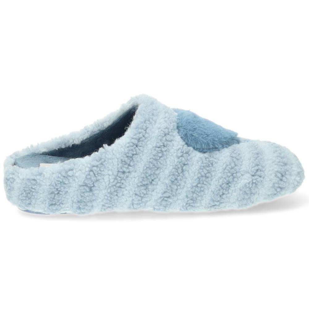 lichtblauwe pantoffel