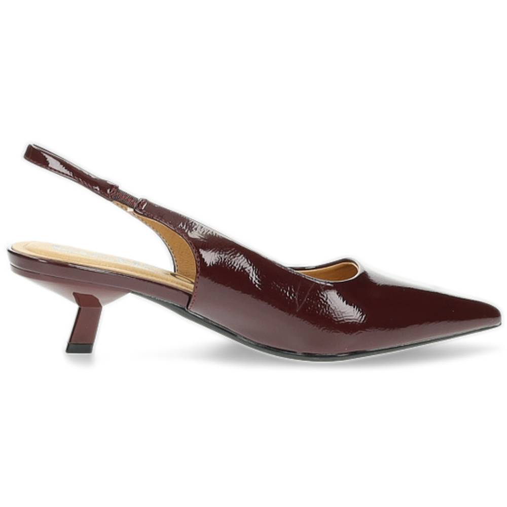 burgundy slingback