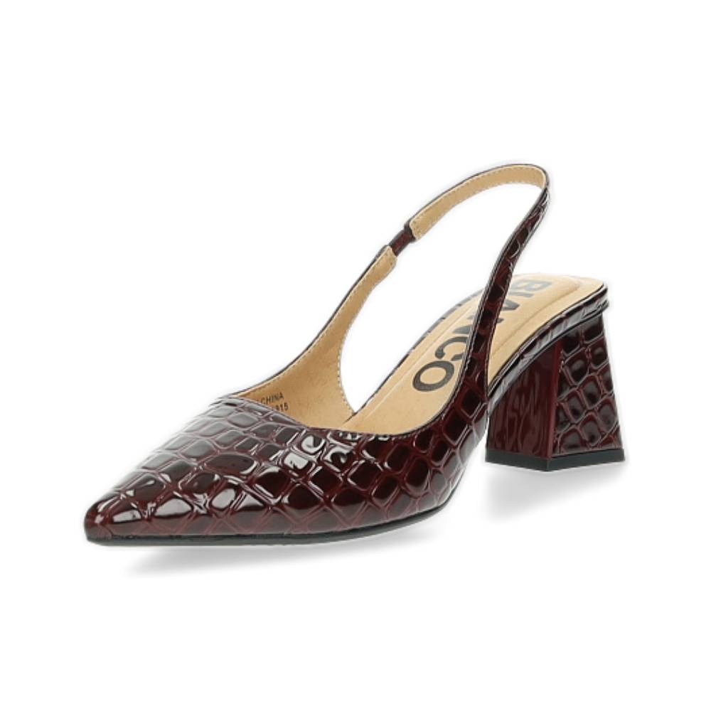 burgundy slingback