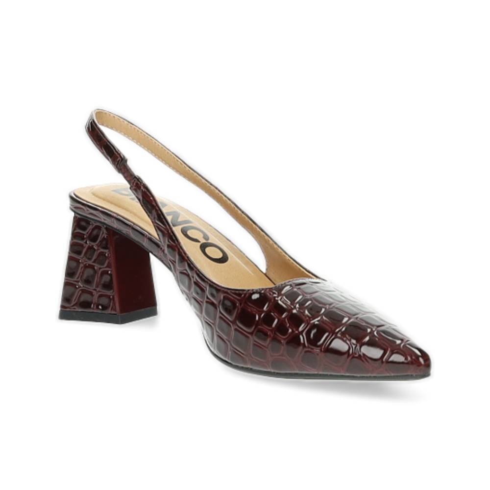 burgundy slingback