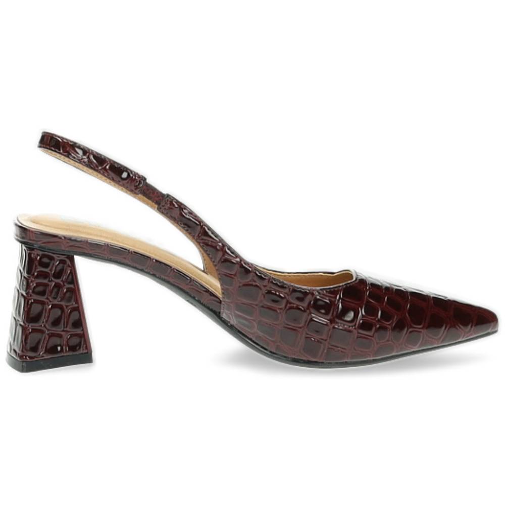 burgundy slingback