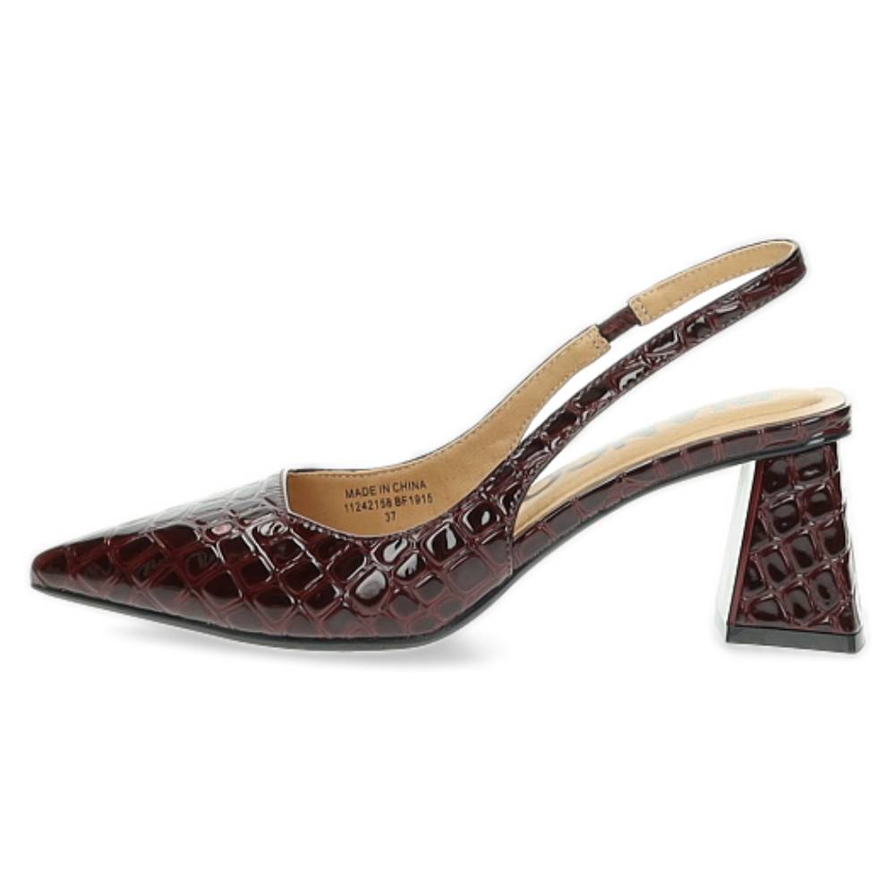 burgundy slingback