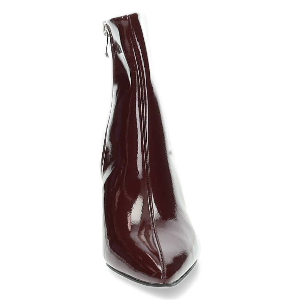 burgundy enkellaars
