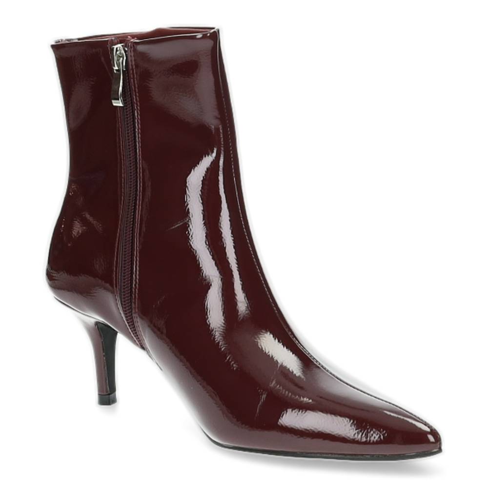burgundy enkellaars