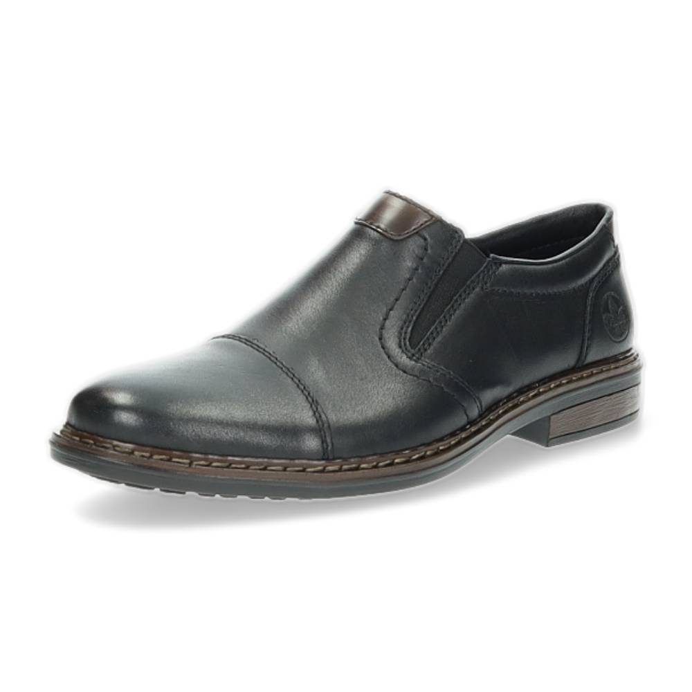 zwarte geklede mocassin