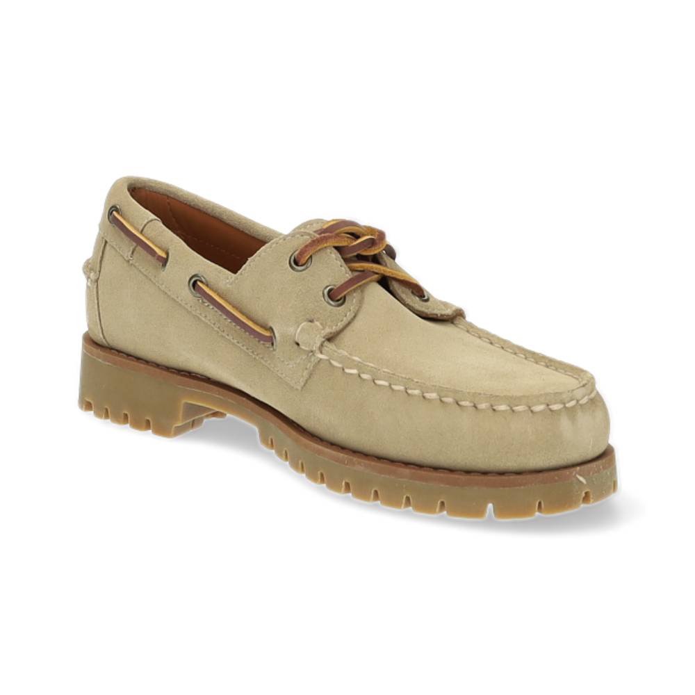 beige bootschoen