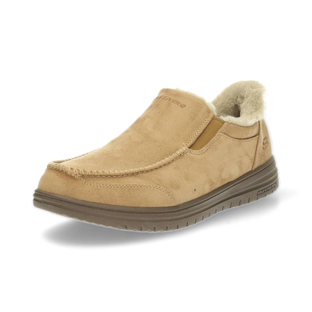 donkerbeige pantoffel