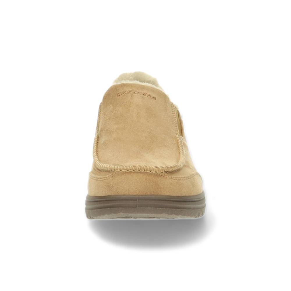 donkerbeige pantoffel