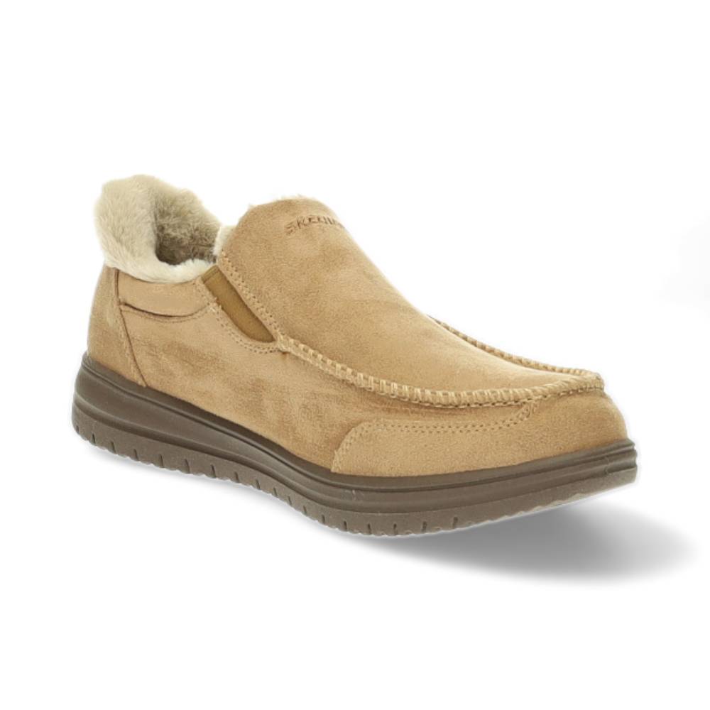 donkerbeige pantoffel