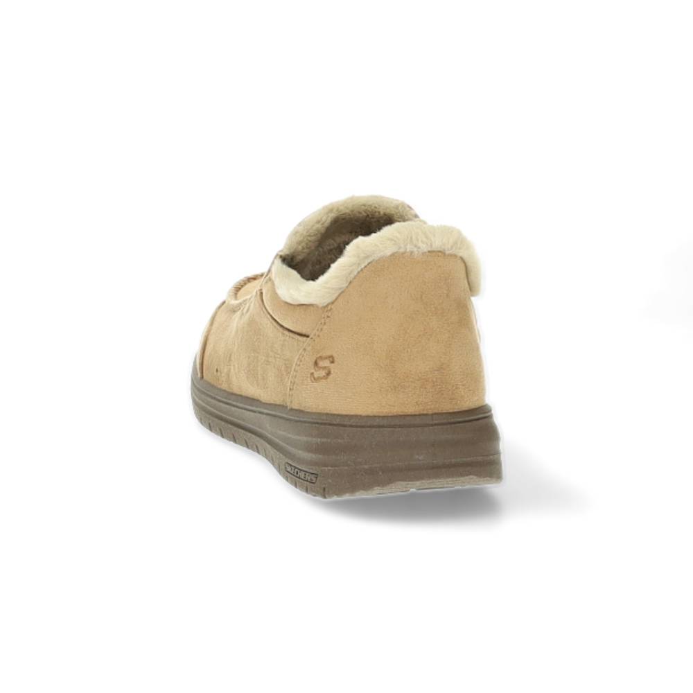 donkerbeige pantoffel