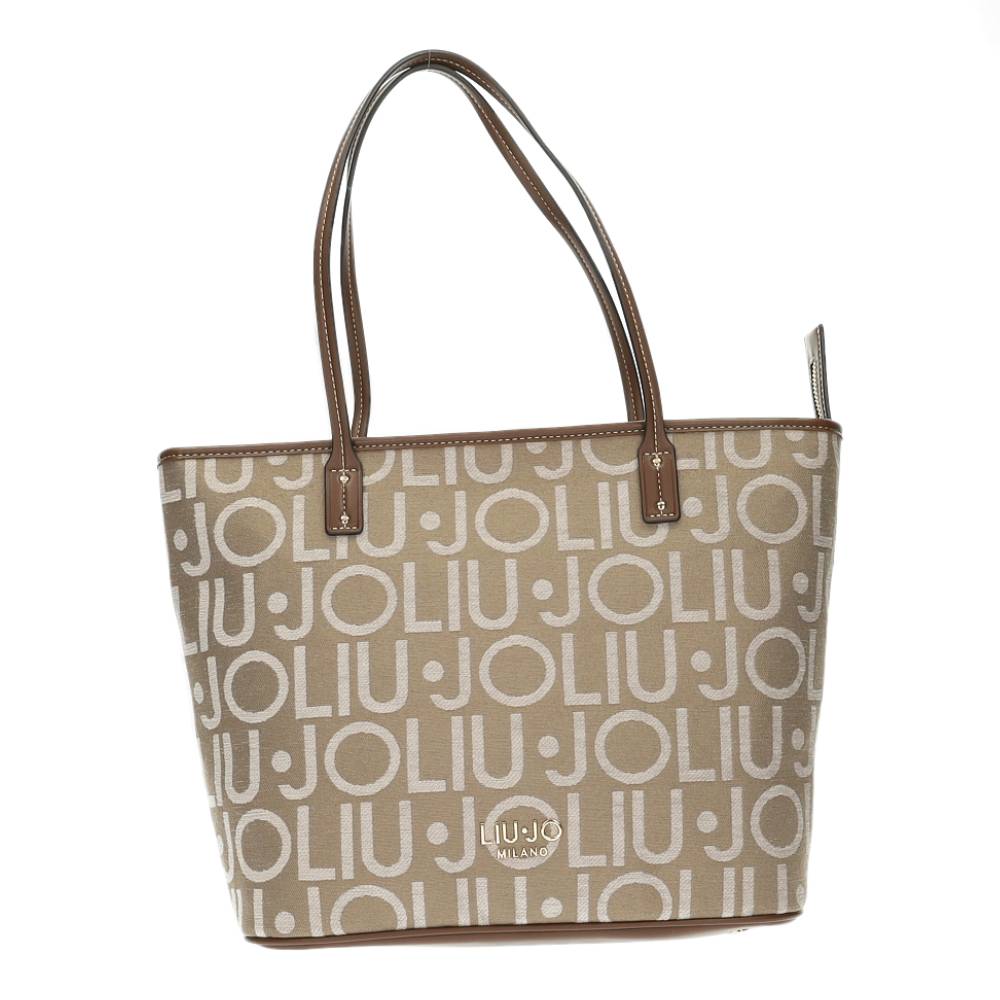 beige handtas