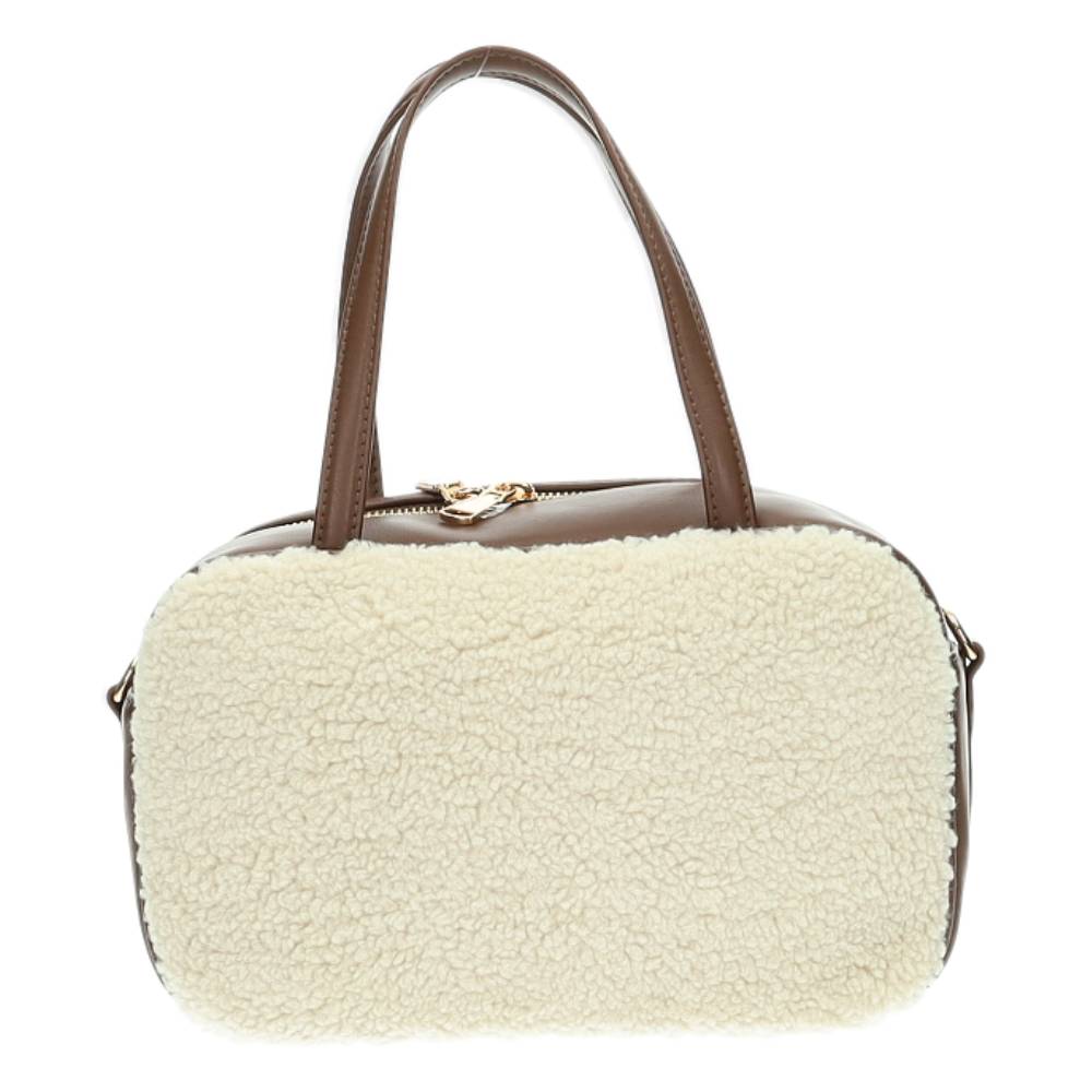beige handtas