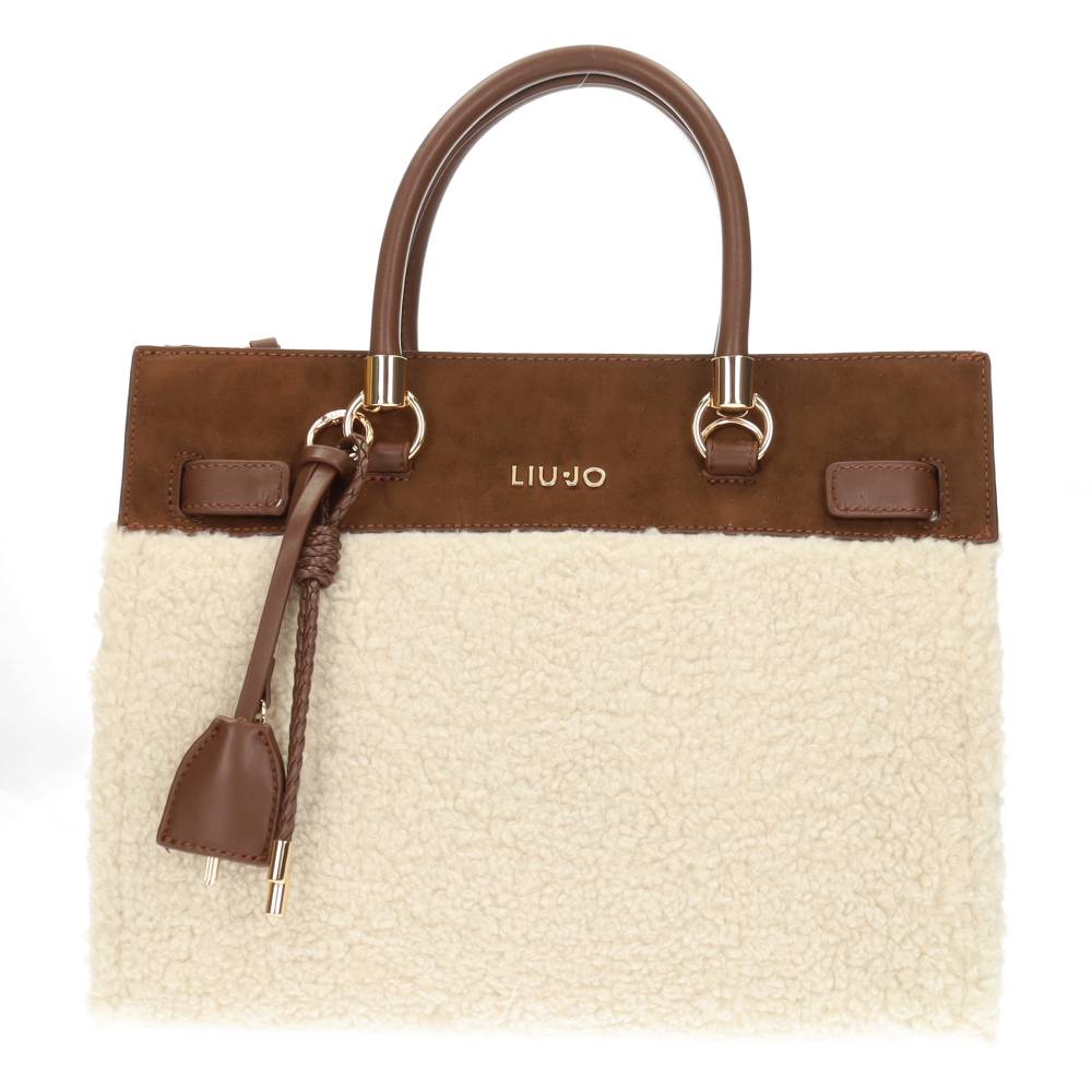 beige handtas