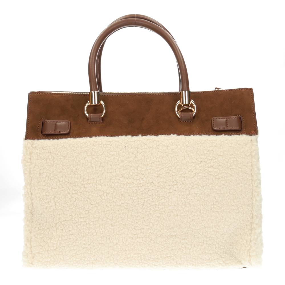 beige handtas