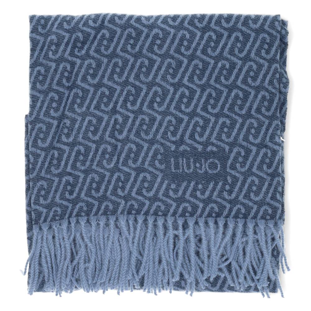 blauwe sjaal