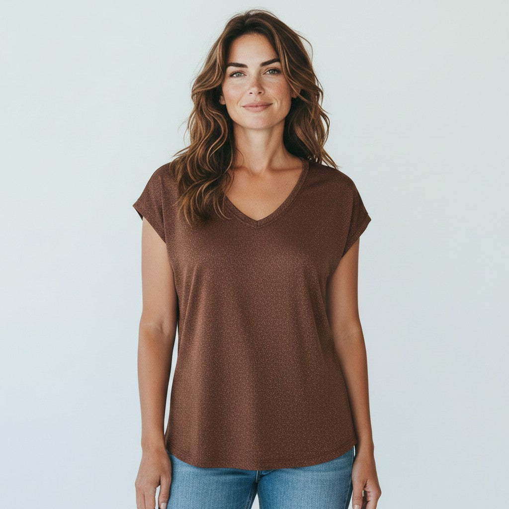 bruine t-shirt