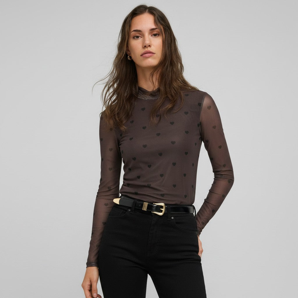 bruine blouse